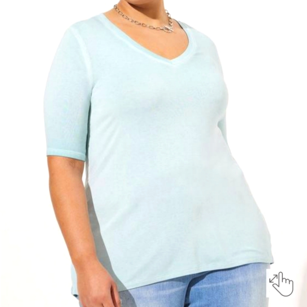 Favorite Tunic Super Soft V-neck Hi-Low Tee